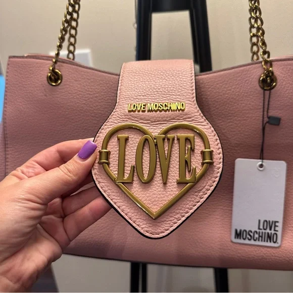 Love Moschino Dusty Rose Shoulder Bag - Picture 7 of 15